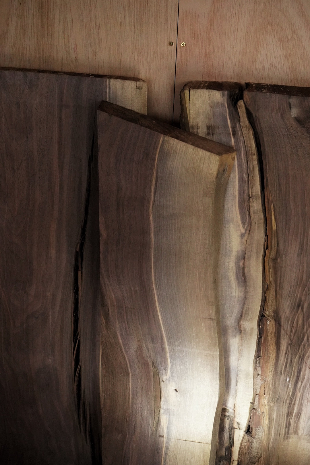 Walnut planks with a natural grain pattern.