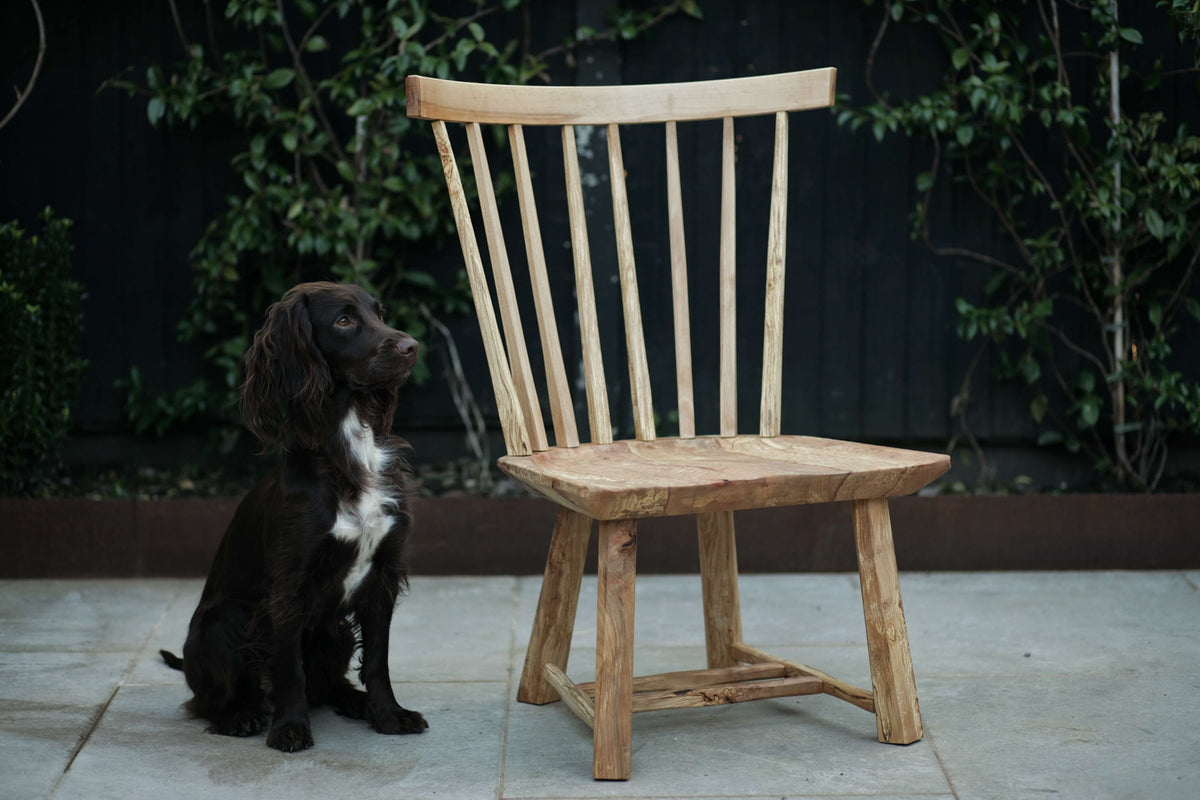 Spalted beech windsor chair.